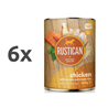 Rustican konzerva Adult - piščanec in losos 6 x 400 g