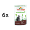 Almo Nature Holistic Anti-Hairball - govedina - 70 g 6 x 70 g