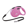 Flexi povodec Classic M, vrvica - 8 m (različne barve) roza
