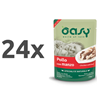 Oasy Natural Range Adult piščanec in govedina v želeju, vrečka - 70 g 24 x 70 g