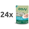 Oasy Natural Range Adult tuna in kozice v želeju, vrečka - 70 g 24 x 70 g