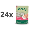 Oasy Natural Range Adult tuna in losos v želeju, vrečka - 70 g 24 x 70 g