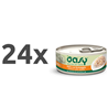 Oasy Natural Range adult piščanec s sirom v želeju, konzerva 24 x 70 g