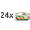 Oasy Natural Range adult piščanec in šunka v želeju, konzerva 24 x 70 g