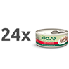 Oasy Natural Range adult piščanec in govedina v želeju, konzerva 24 x 70 g