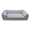 Pet Comfort oglato ležišče Bravo s plišem, različne velikosti - sivo 90 x 70 cm