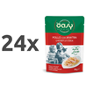 Oasy More Love Adult piščanec in raca v juhi, vrečka - 70 g 24 x 70 g