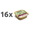 Oasy Tasty Paté Senior piščanec in jagnjetina, paté v posodici - 100 g 11 x 100 g