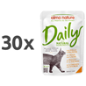 Almo Nature Cat Daily vrečka - piščanec in losos - 70 g 30 x 70 g