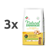 Natural Trainer Daily Nutrition Adult Mini - sveži piščanec 3 x 2 kg