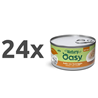 Oasy Cat Natury Adult fileji v želeju, konzerva - piščanec in sir - 85 g 24 x 85 g
