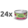 Oasy Cat Natury Adult fileji v želeju, konzerva - piščanec in govedina 24 x 85 g