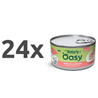 Oasy Cat Natury Adult fileji v želeju, konzerva - piščanec in losos - 150 g 24 x 150 g