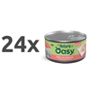 Oasy Dog Natury Adult fileji v želeju, konzerva - piščanec in losos - 150 g 24 x 150 g