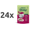 Oasy Cat Natury Adult fileji v želeju, vrečka - piščanec in govedina - 70 g 24 x 70 g