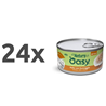 Oasy Cat Natury Adult fileji v želeju, konzerva - piščanec in sir 24 x 150 g