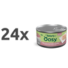 Oasy Dog Natury Adult fileji v želeju, konzerva - piščanec in šunka - 150 g 24 x 150 g