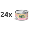Oasy Cat Natury Kitten fileji v juhi, konzerva - piščanec in jajca - 85 g 24 x 85 g