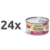 Oasy Cat Natury Adult fileji v juhi, konzerva - piščanec in govedina - 85 g 24 x 85 g