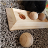 Duvo interaktivna lesena igrača za glodalce Fay - 28 x 13 x 6 cm