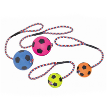 Nobby Moosgummi nogometna žoga na vrvi - 6 cm