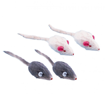 Nobby krznena miš v vrečki, 4 kos - 5 cm