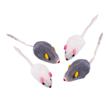 Nobby krznena miš, 4 kos - 5 cm