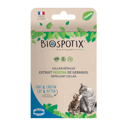 Biospotix ovratnica za mačke in mlade muce - 35 cm