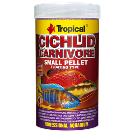 Tropical Cichlid Carnivore Small Pellet - 250 ml / 90 g