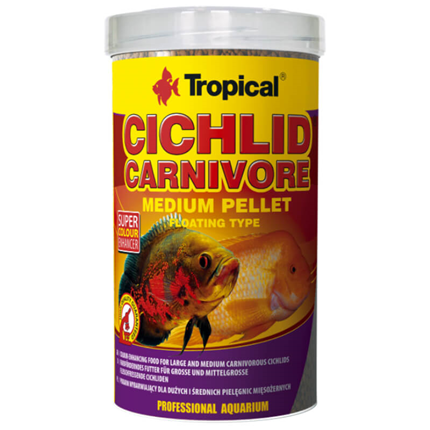 Tropical Cichlid Carnivore Medium Pellet -500 ml / 180 g