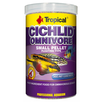 Tropical Cichlid Omnivore Small Pellet - 250 ml / 90 g