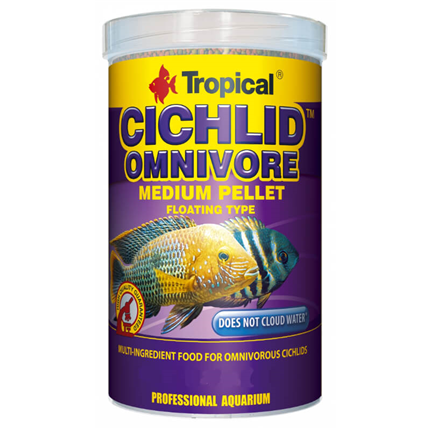 Tropical Cichlid Omnivore Medium Pellet - 500 ml / 180 g