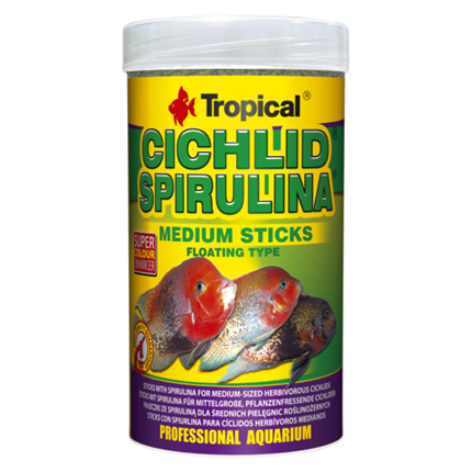 Tropical Cichlid Spirulina Medium Sticks - 250 ml / 90 g