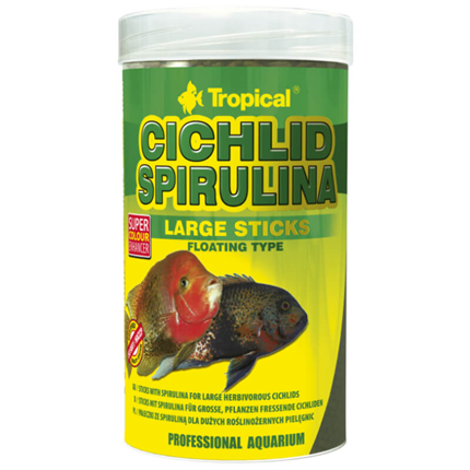 Tropical Cichlid Spirulina Large Sticks - 1000 ml / 300 g