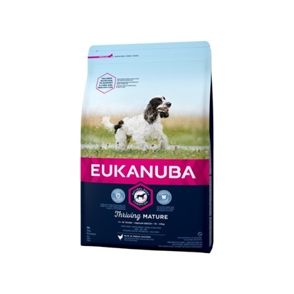 Eukanuba Senior Medium - piščanec - 3 kg