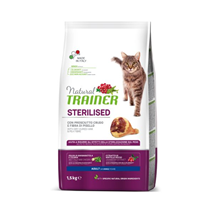 Trainer Cat Natural Sterilised - pršut - 1,5 kg