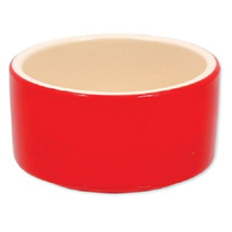 Dog Fantasy posoda keramika, rdeča - 10 cm/220 ml
