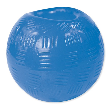 Dog Fantasy Rubber žoga, modra - 8,9 cm