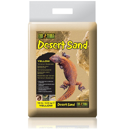 Exo Terra puščavski pesek, rumen - 4,5 kg