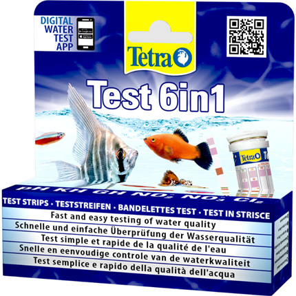 Tetra test kvalitete vode 6 v 1 - 25 lističev