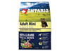Ontario Adult Mini - jagnjetina in riž 2,25 kg