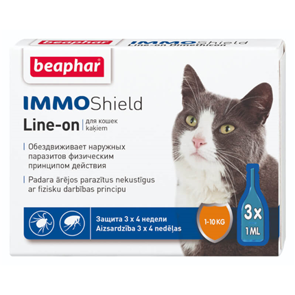 Beaphar zaščita pred paraziti za mačke (ampule) - 3x1 ml