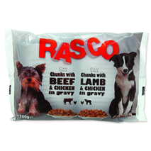 Rasco Dog Multipack - piščanec, govedina, jagnjetina - 4 x 100 g