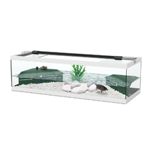 Aquatlantis akvaterarij Tortum za vodne želve, bel- 104 x 40 x 30 cm