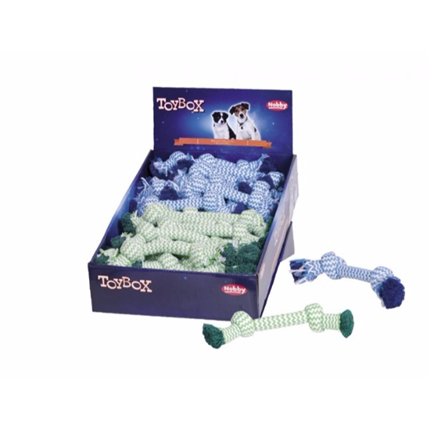 Nobby igralna vrv z vozli, modra/zelena - 50 g