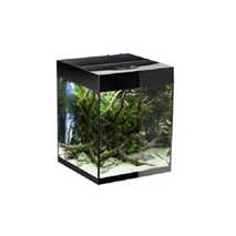 Aquael akvarij Glossy Cube LED, črn - 50 x 50 x 63 cm (132 l)