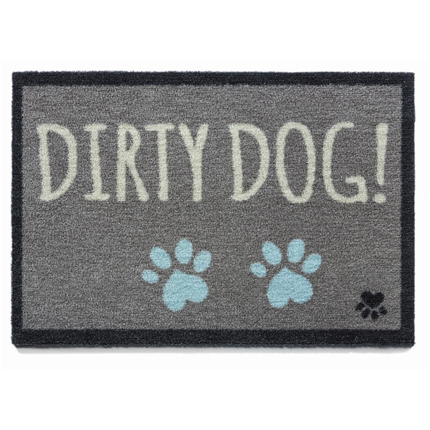 Preproga Dirty Dog, siva - 50 x 75 cm