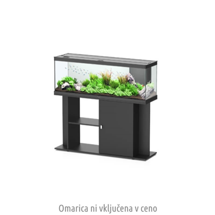 Aquatlantis akvarij Style LED 80, črn - 80 x 35 x 40 cm (102 l)