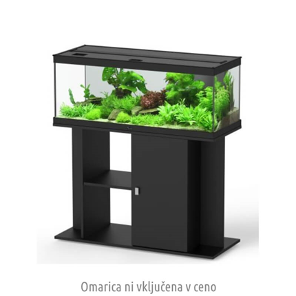 Aquatlantis akvarij Style LED 150, črn - 150 x 45 x 54 cm (365 l)