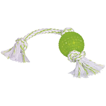 Nobby igrača TPR žoga in vrv, zelena - 44 cm